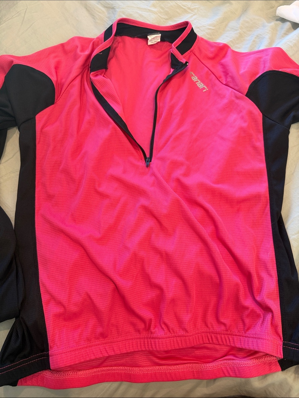 Canari Pink and Black Long Sleeve Cycling Jersey